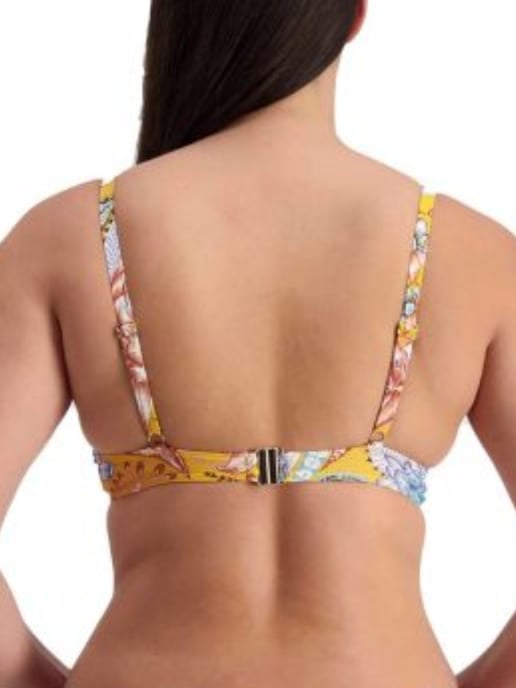 Sunshine Bloom Underwired Swim Top Golden