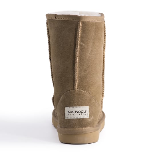 Aus Wooli "Cronulla" Australia Mid Calf Sheepskin Boot, Tan