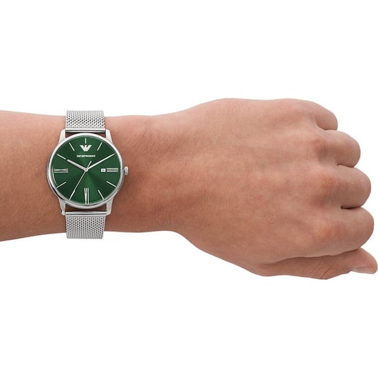 Emporio Armani Minimalist Heren Horloge Zilverkleurig AR11578 - Image 4