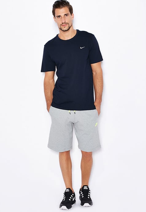 Nike Mens T Shirt With Embroidered Swoosh Navy