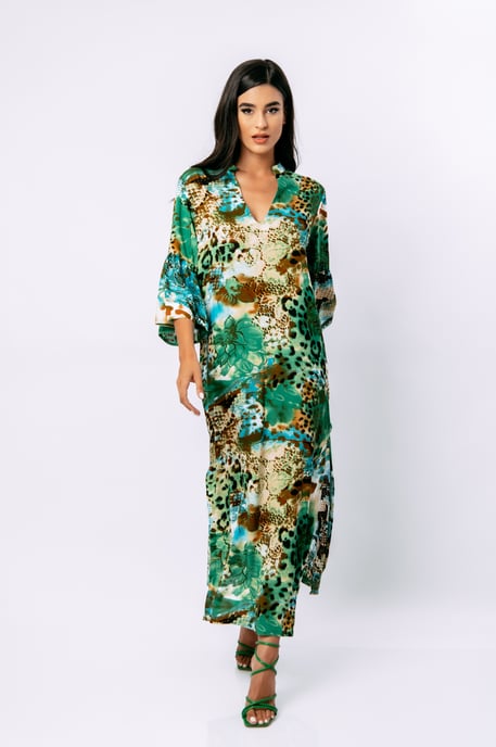 Animal Print kaftan stijl maxi jurk - Image 1