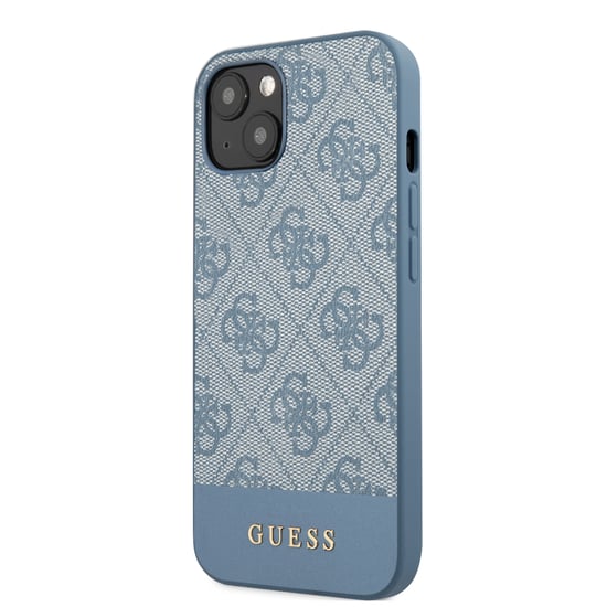 Guess PC/TPU 4G PU Stripe Metal Logo Phone Case