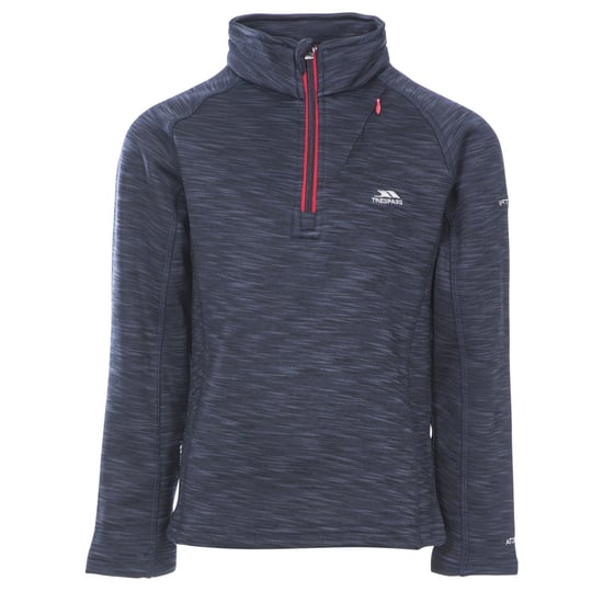 Trespass Childrens Boys Edvin Fleece Top (Marine Marl) - Image 1