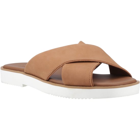 TOMS Mae Crossover Leren Damessandalen Bruin - Image 1