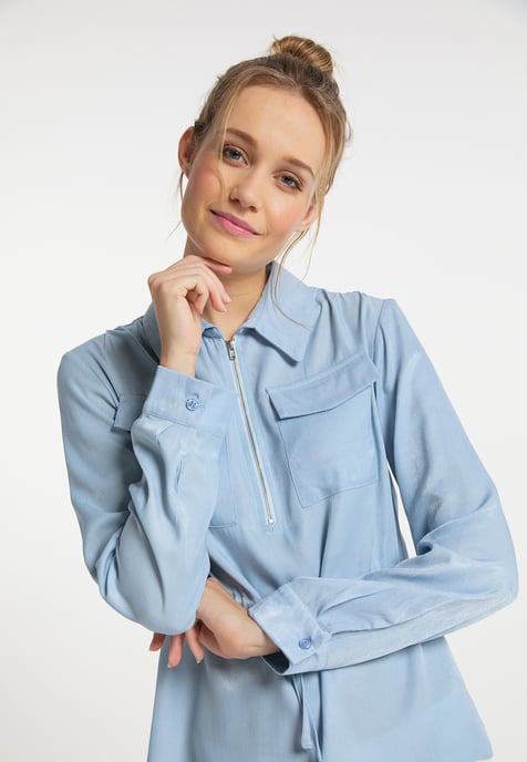 Dreimaster Blouse Dames lichtblauw - Image 5