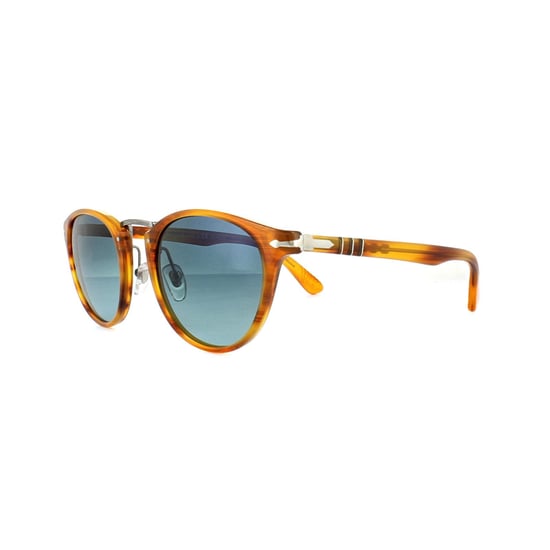 Persol Sunglasses 3108 960/S3 Striped Brown Blue Polarized 49mm