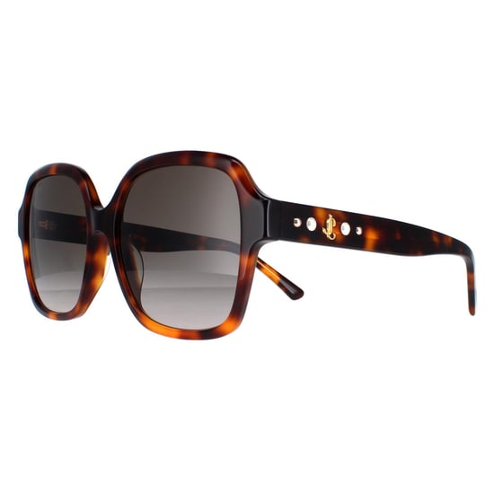 Jimmy Choo Square Womens Dark Havana Brown Gradient Rella/G/S