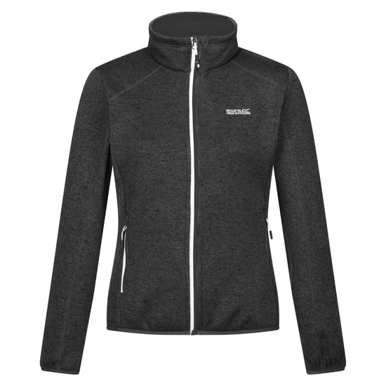 Regatta Dames/Dames Newhill Marl Full Zip Fleecejack (Afdichting Grijs/Zwart) - Image 1