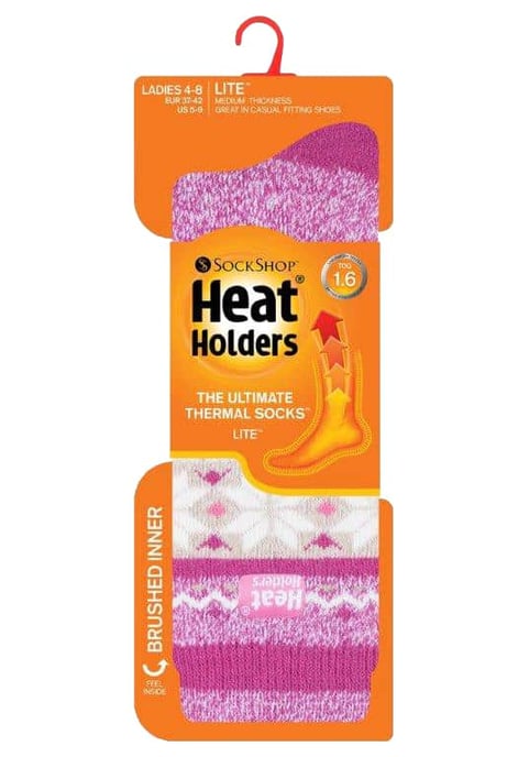 Heat Holders Thermische sokken met dun patroon voor dames - Hitteon - Image 2