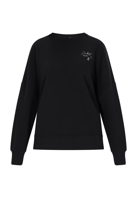 Dreimaster Sweatshirt Dames zwart - Image 1