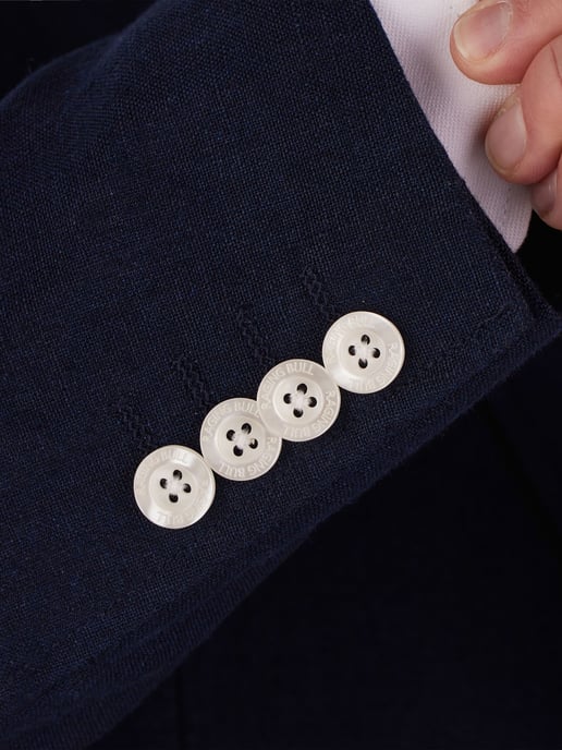 Big and Tall Linen Blazer - Navy