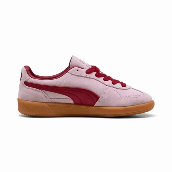 Puma Palermo leren sneakers in de kleuren roze/donkerrood - Image 2