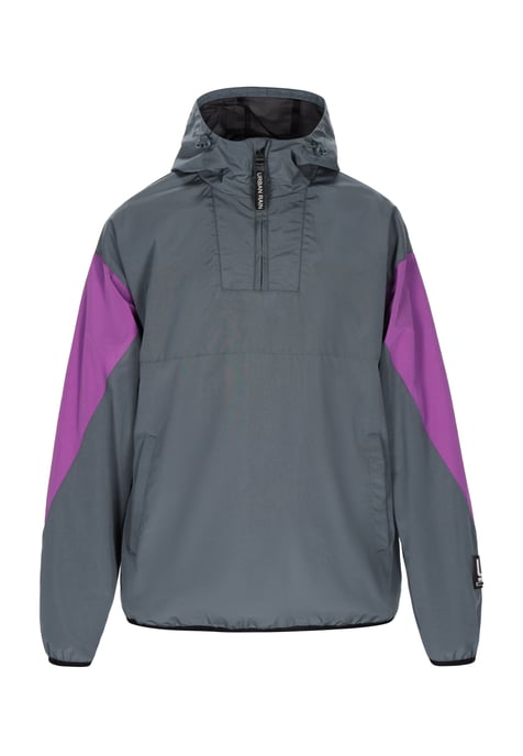 Schmuddelwedda Blouson Heren Grijsblauw kleurblok - Image 1