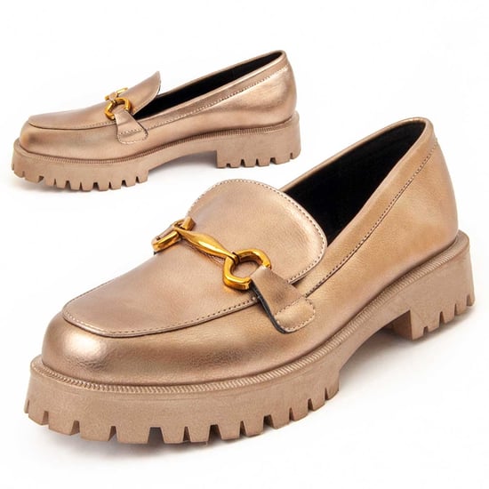 Montevita Platform Moccasin Macca3 In Gold