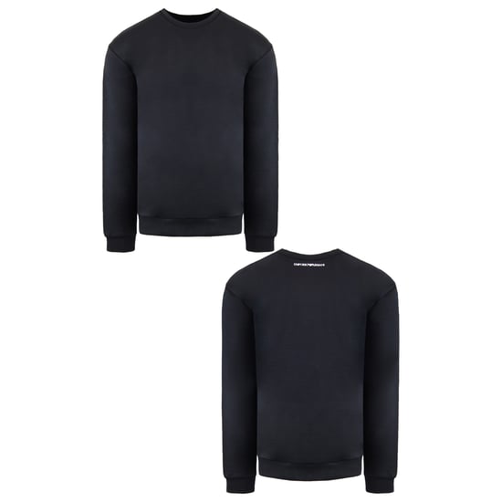 Emporio Armani Heren Zwarte Gewassen Sweater - Image 3