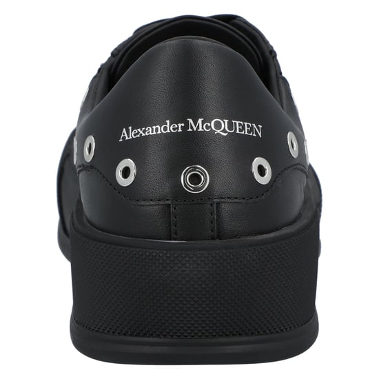 Alexander McQueen Heren Deck Plimsoll in Zwart/Zilver - Image 3