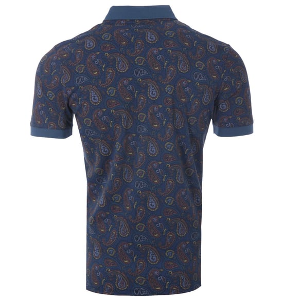 Pretty Green Alloway Paisley Polo Shirt - Multi Coloured