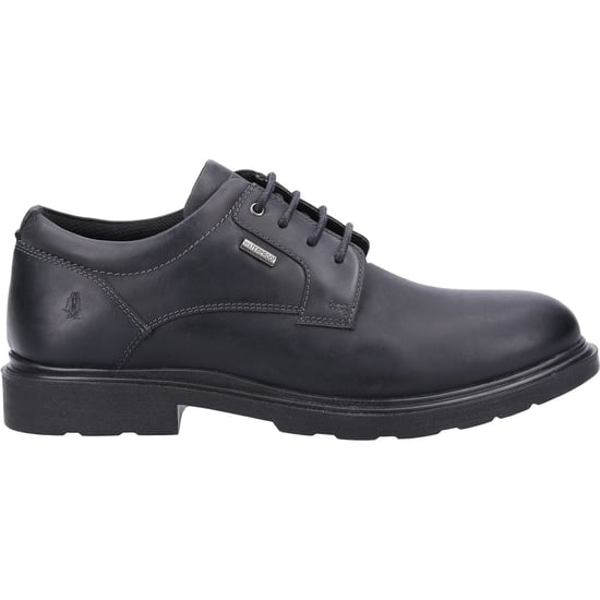 Hush Puppies Pearce Leer Heren Zwart Veterschoenen - Image 4