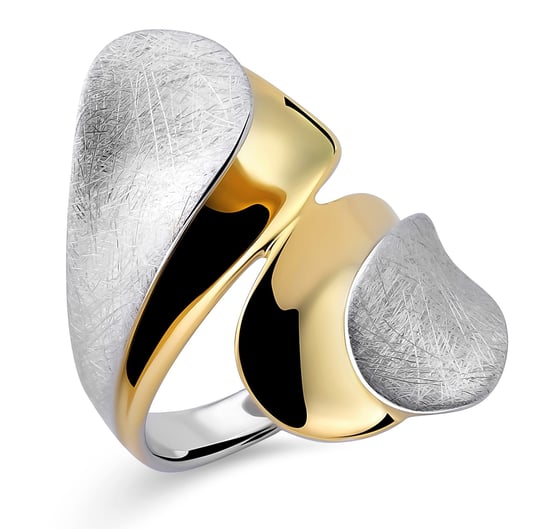 Orphelia Dames 925 Sterling Zilveren Ring - Zilver/Goud ZR-7508 - Image 1