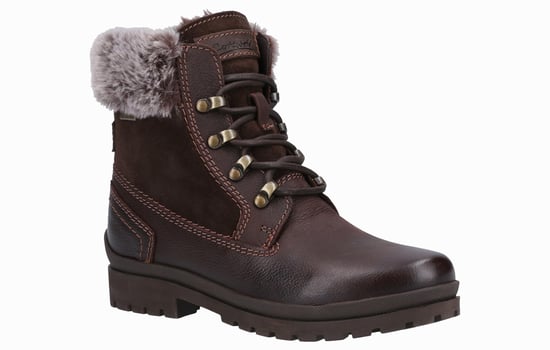 Cotswold Evenlode Leren Dames Bruine Winter Enkellaarzen - Image 2