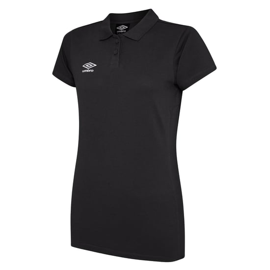Umbro Dames/Dames Club Essential Poloshirt (Zwart/Wit) - Image 1