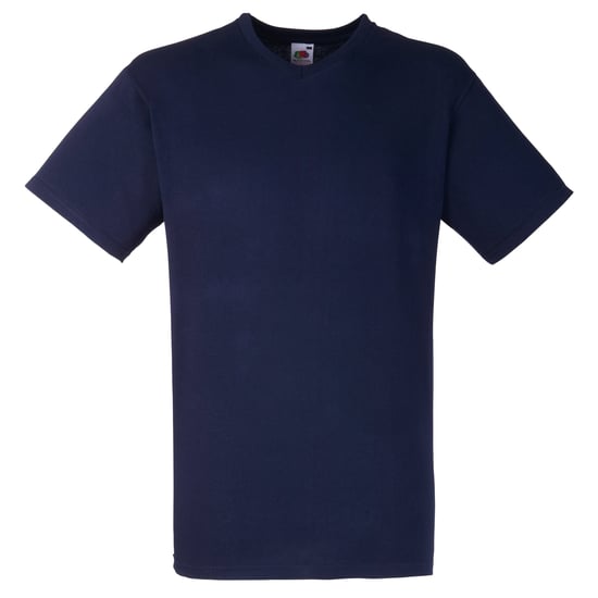 Fruit Of The Loom Heren Valuegewicht V-hals, T-shirt met korte mouwen. (Donker Marine) - Image 1