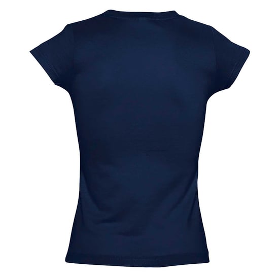 SOLS Dames/dames Maan V Hals T-Shirt met korte mouwen (Franse marine) - Image 2