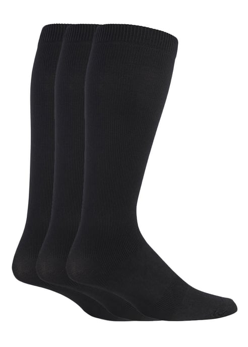 IOMI - 3 Paar Heren Vluchtsokken, Compressiekousen voor Opgezwollen Voeten - Zwart - Image 1
