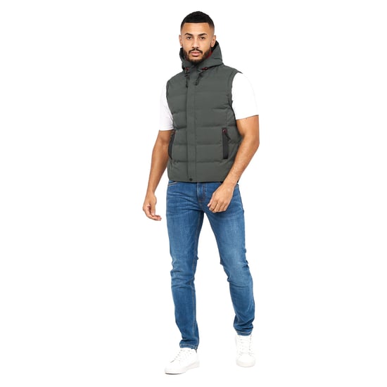 Crosshatch Heren Kampleys Gilet met reliëf (Diepe olijf) - Image 3