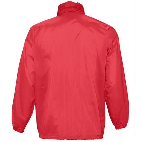 SOLS Unisex Surf Windbreaker Lichtgewicht Jasje (Rood) - Image 2