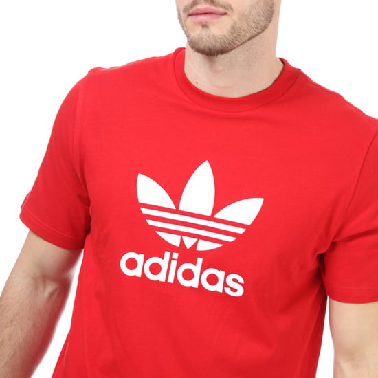 Men's adidas Originals Trefoil T-Shirt in Red
