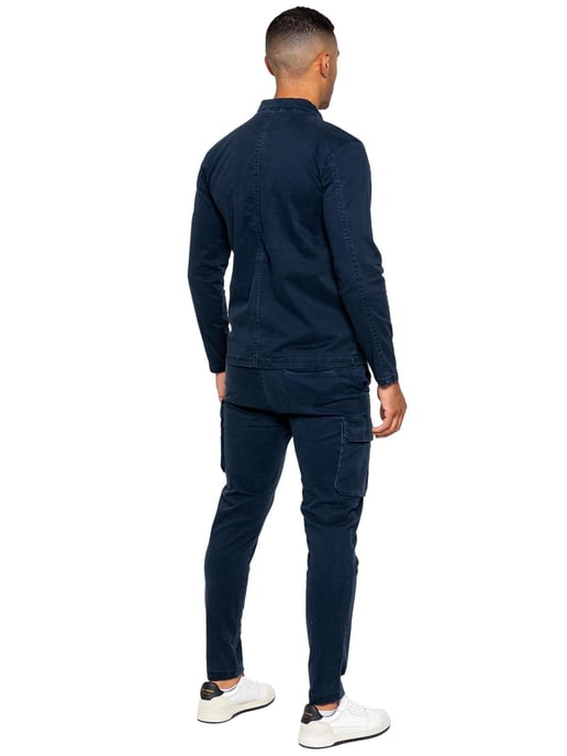 Enzo | Mens Cargo Overshirt Jacket