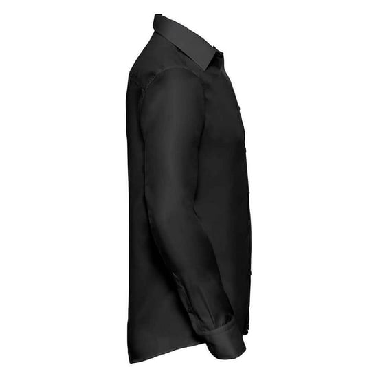 Russell Heren Ultimate Non-Iron Getailleerde Formele Overhemd met Lange Mouwen (Zwart) - Image 3