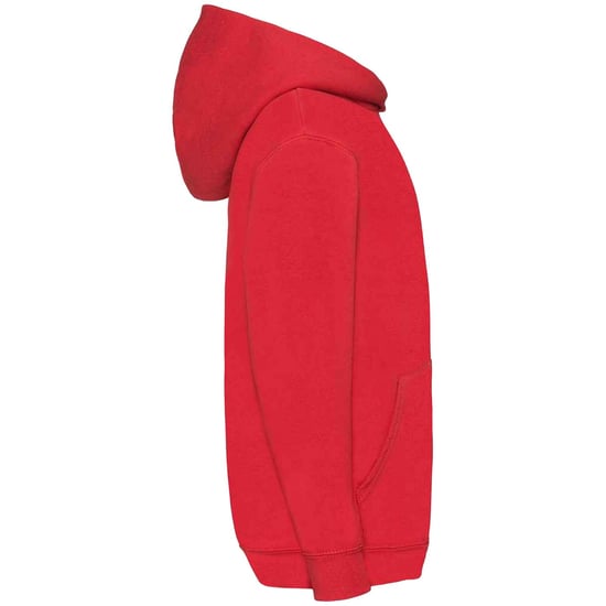 Fruit Of The Loom Kids Unisex Classic 80/20 Hoodie (Rood) - Image 3