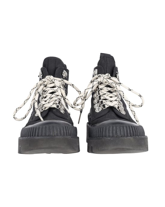 Proenza Schouler Lugzolen Laarzen in Zwart Canvas - Image 3