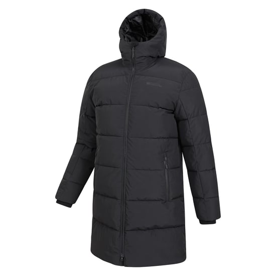 Mountain Warehouse Heren Vortex Longline gewatteerd jack (Zwart) - Image 3