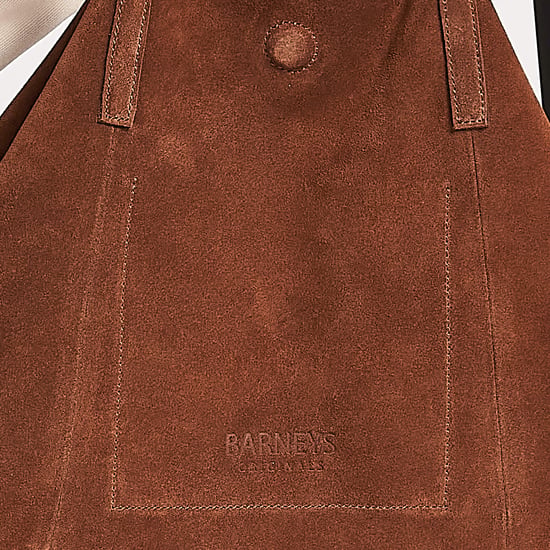 Barneys Originals Real Cow Suede Tote