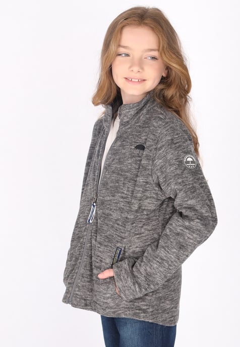 Schmuddelwedda Fleece jas meisjes (kinderen) grijs melange - Image 3
