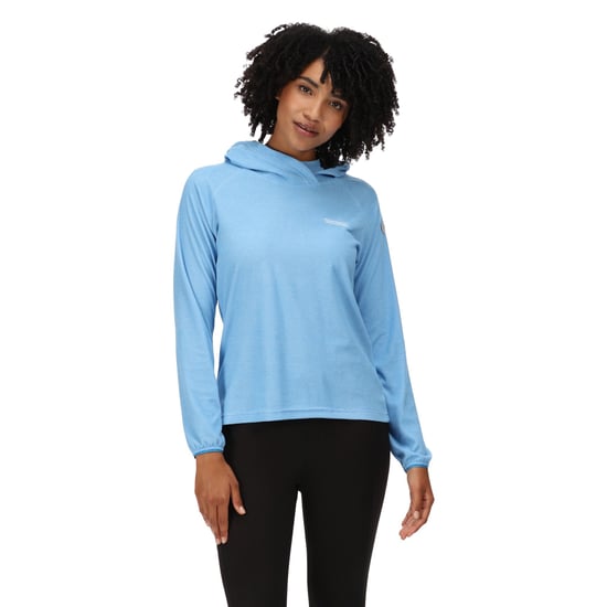 Regatta Dames/dames Montes Lichtgewicht Hoodie (Sonisch blauw/wit) - Image 4