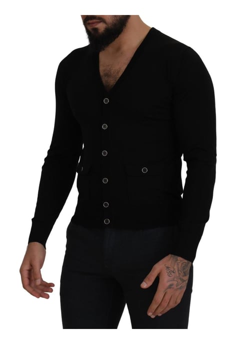 Button-down Wollen Vest Trui - Image 5