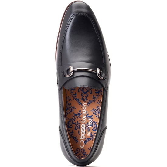 Base London Russo Leren Herenpantoffels Zwart - Image 4