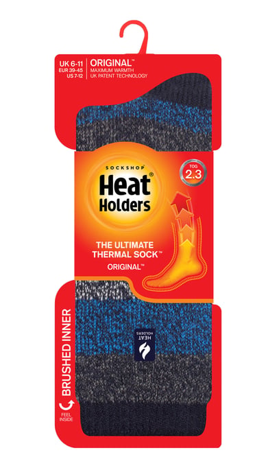 Heat Holders Heren extra dikke warme thermo sokken - Marineblauw / Benzine (Milaan) - Image 2