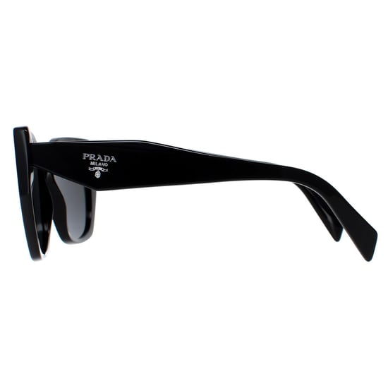 Prada PR19ZS 1AB5S0 zwarte donkergrijze zonnebril - Image 3