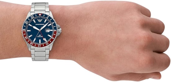 Emporio Armani Sea Explorer Heren Horloge Zilverkleurig AR11590 - Image 6