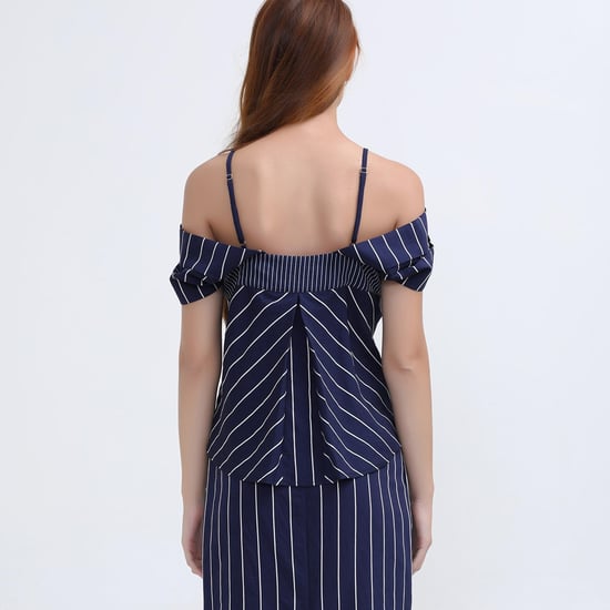 Off-shoulder streep top - Image 3