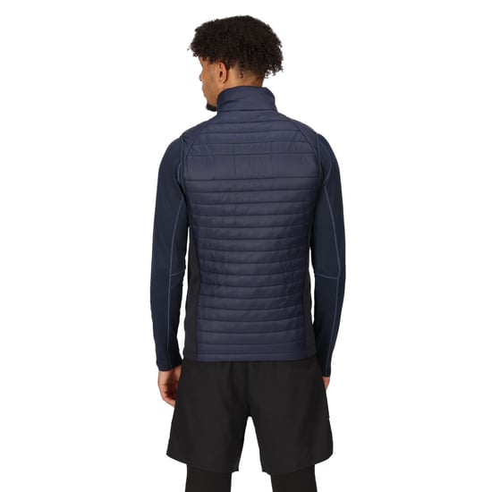 Regatta Heren Navigate Gewatteerd Hybride Gilet (Marine/Seal Grijs) - Image 4