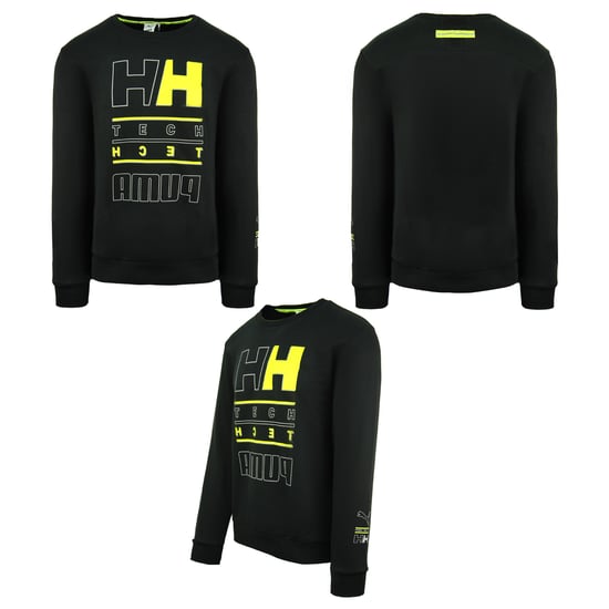 Puma x Helly Hansen Long Sleeve Crew Neck Black Men Graphic Sweatshirt 598284 01