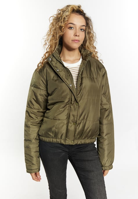 Mymo Licht gewatteerd blousonjack Dames militaire olijf - Image 3