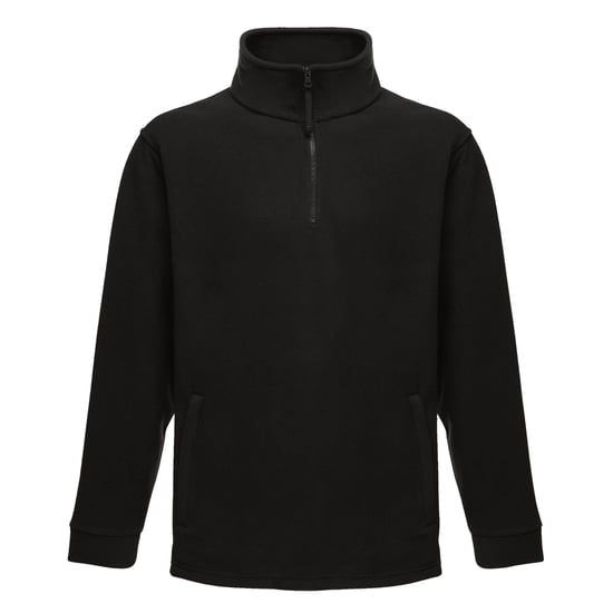 Regatta Thor Overhead Half Zip Anti-Pill Fleece Top (170 GSM) (Black)