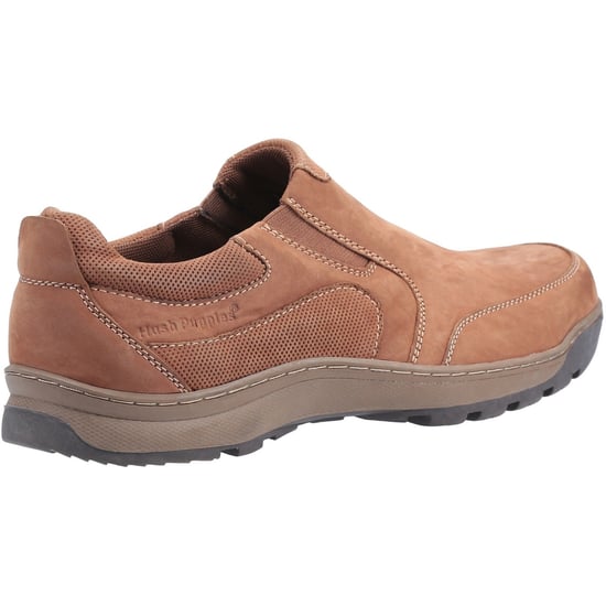 Hush Puppies Heren Jasper Nubuck Leren Slip On Schoen (Tan Nubuck) - Image 2